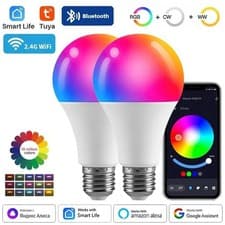 Image of Tuya E27 Smart WiFi RGB LED Bulb 9W/15W App Control Alexa Google Smart Bulb