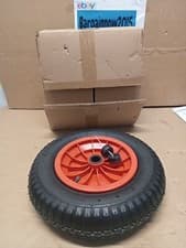 Image of Select Hardware 350mm 14-Inch Pneumatic Wheelbarrow Wheel with 25mm 1" & 13mm