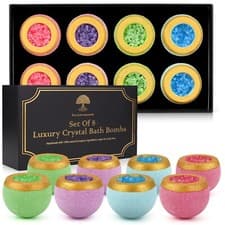 Image of Luxury Bath Bombs 100% Natural Organic Vegan Home Spa Pamper Gift