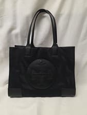 Image of Tory Burch Ella Small Nylon Tote Black 88578 NWT MSRP$228