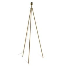 Image of Brass Tripod Floor Lamp Base E27 Modern Standing Light No Shade