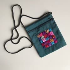 Image of Thai Silk Dark Turquoise Small Bag