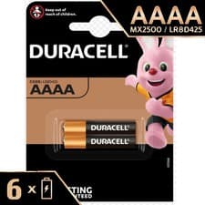 Image of 6 AAAA DURACELL ULTRA Batteries MN2500 JABRA E96