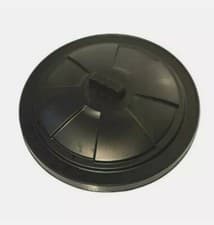 Image of 50L LITRE SPARE REPLACEMENT BIN LID BLACK PLASTIC WASTE RUBBISH DUSTBIN HANDLE