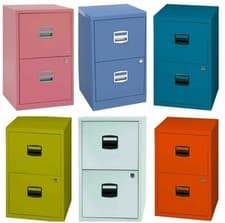 Image of Bisley A4 Steel Filing Cabinet 2 Lockable Drawers