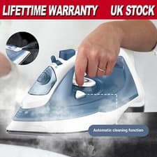 Image of Steam Iron 2400W Non-stick Soleplate Dry/steam Iron Self Clean 350ml Water Tank