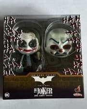 Image of Hot Toys Cosbaby Batman - The Dark Knight Joker Bank Robber Version Figure Set 