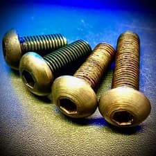 Image of 1/4" BSF Socket Screw Button High Tensile 10.9 Self-Colour
