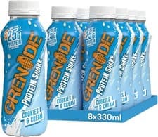 Image of Grenade High Protein Shake, 8 x 330 ml - Cookies and Cream