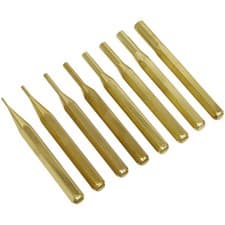 Image of Sealey Brass Pin Punch Set 8pc