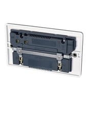 Image of Click Mode 2 Gang 13A Double Socket USB A & C DP Switched Socket White CMA786