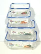 Image of PLASTIC AIR TIGHT CONTAINER LOCK & FRESH LUNCH BOX 400ML 800ML 1400ML 2300 ML