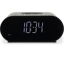 Image of ROBERTS ORTUS DAB CHARGE DAB+/FM BLUETOOTH CLOCK RADIO QI WIRELESS CHARGER BLACK