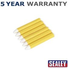 Image of Sealey Tyre Marking Crayon White Pack of 6 TST13