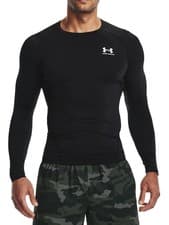 Image of Under Armour Men's HeatGear Baselayer Long Sleeved Top, Black
