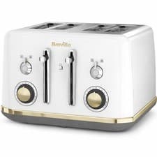 Image of Breville Mostra VTT937 4-Slice Toaster Stainless Steel White