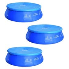 Image of 8, 10 & 12FT POOL COVER WITH ROPE TIES INFLATABLE PADDLING SWIMMING POOLS