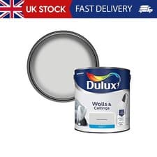 Image of Dulux Walls & Ceilings Matt Emulsion Paint - Polished Pebble - 2.5L