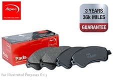 Image of APEC Brake Pad Set Front For ATE System Fits Ford Escort Granada Sierra TVR
