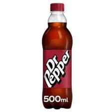 Image of Dr Pepper Soda Soft Drink Pack Of 12x500ml