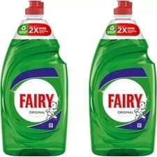 Image of Fairy Original Kitchen Dish Washing up Liquid - 2 X 900ml *FREE DELIVERY*