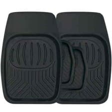 Image of Durable 4PC Set - Rubber Tray Floor Mats - All-Weather Protection For Car/Van