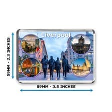 Image of Liverpool -Jumbo Fridge Magnet - Exclusively By Mashed Designs