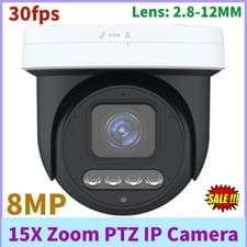 Image of 15X Zoom 8MP POE Human Auto Tracking PTZ IP Camera 2.8-12MM 30fps
