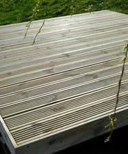 Image of Garden Timber Decking Kit 120 x 28mm Decking Boards + Framing Timber + Screws