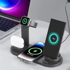 Image of Belkin PowerHouse MFi Charging Dock Apple Watch Charger For iPhone/iPad/iPod