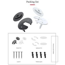Image of Wall Mount Tablet Bracket Notebook Back Storage Bracket Universal 90 Degrees