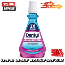Image of Dentyl Dual Action CPC Mouthwash, 12Hrs Fresh Breath & Total Care, Alcohol Free,