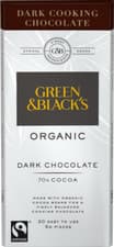 Image of Green & Black'S Organic Dark Cooks' Chocolate 70% Cocoa 150g - Pack of 3