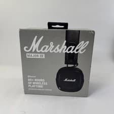 Image of Marshall Major IV Wireless Bluetooth On-Ear Headphones - Black, Brand New Sealed