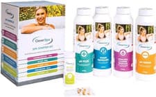 Image of CleverSpa Hot Tub & Spa Chemical Starter Kit Chlorine, pH Control, Foam Remover
