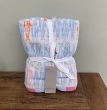 Image of NEXT 2x Coastal Fish Hand Towel 100% Cotton Seaside - BNWT
