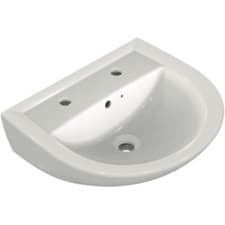 Image of Armitage Shanks Sandringham 21 Washbasin 55 cm 2 Tap Holes with Overflow