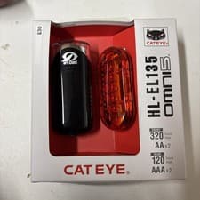 Image of CatEye (Omni 5) Set-HL-EL135/LD155 Bike Light Set - Cycling - Black