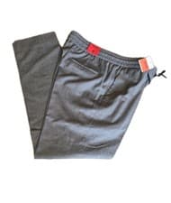 Image of HUGO BOSS PERFORMANCE STRETCH HOWARD Slim Fit Virgin Wool Trousers Grey RRP £169