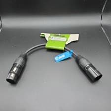 Image of 3 STAR DGF0020 Adapter Cable DMX 3-pole XLR female to 5-pole XLR male | 0.2 m