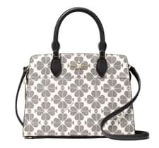 Image of New Kate Spade Signature Spade Flower Small Satchel Black Multi