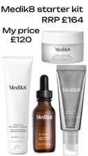 Image of Medik8 CSA Starter Kit Cleanser Retinal Serum C-tetra AM & PM Moisturiser. New