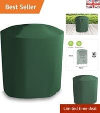 Image of Heavy Duty Green BBQ Cover for Kettle Grills - 100% Waterproof, 6 Guarantee