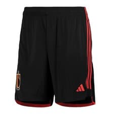 Image of Men's Football Shorts Black 2022-2023 Belgium Home Soccer Sports Short Pants