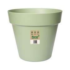 Image of Elho Paris Large Plant Pot 40cm Weather-Resistant Plastic Mint Green Outdoor