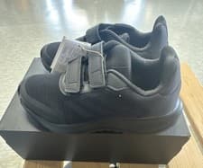Image of Adidas Tensaur Run 2.0 CF K Kids - Black - School Trainers - Size UK 2 - Strap