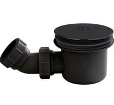 Image of Black Mega Flow Shower Waste 90mm - Brand New In Box