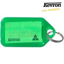Image of Kevron Pack 10 ID5 GREEN 100% Genuine Plastic Clicktag Label Key Tags Click Tag