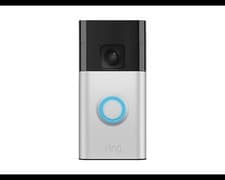 Image of Ring Video Doorbell (2nd Gen) - 1080p HD Video, Wireless Battery, Satin Nickel