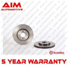 Image of Brake Discs Front AIM Fits Panda Doblo 500 Fiorino Stilo Bipper Nemo MiTo